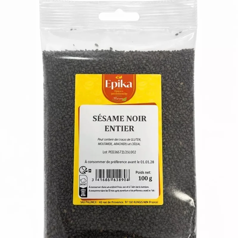 Epika - WHOLE BLACK SESAME SEEDS - 20x100g