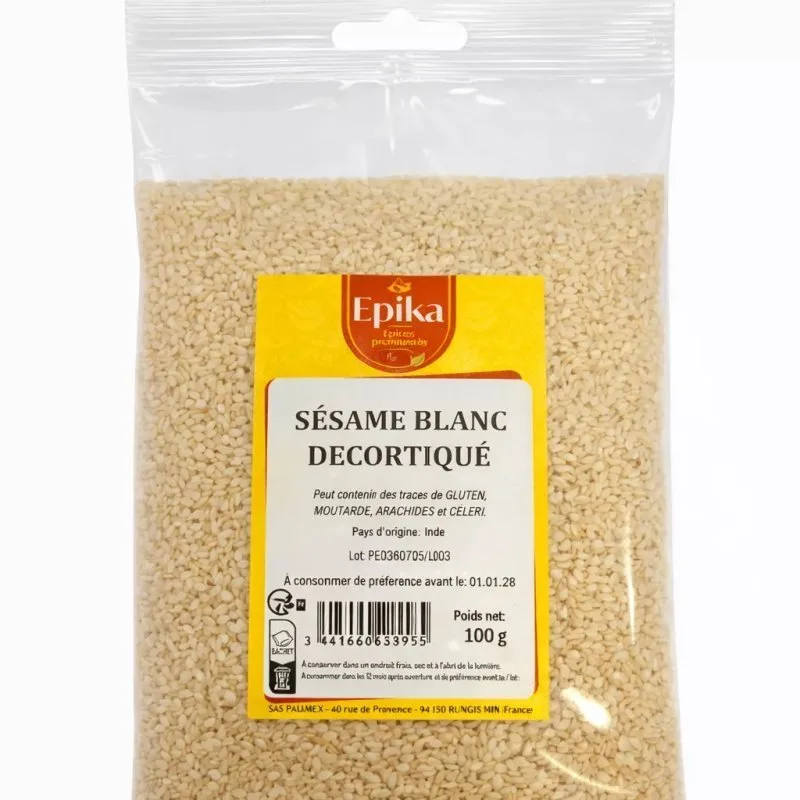 Epika - SESAME BLANC DECORTIQUE - 20x100g