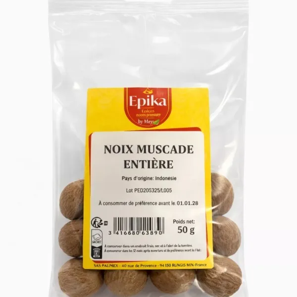 Epika - NOIX MUSCADE ENTIERE - 20x50g