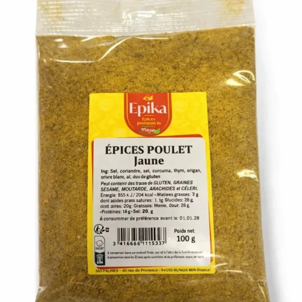 Epika - EPICES POULET jaune - 20x100g