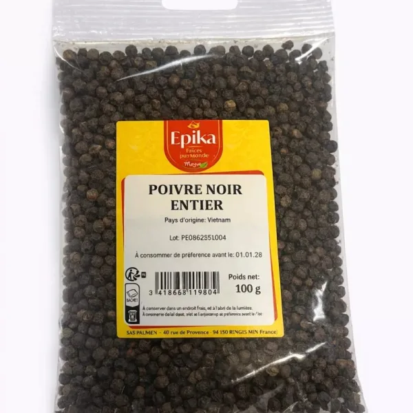 Epika - POIVRE NOIR ENTIER - 20x100g
