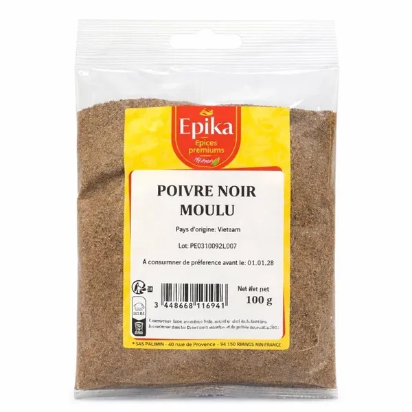 Epika - GROUND BLACK PEPPER - 20x100g