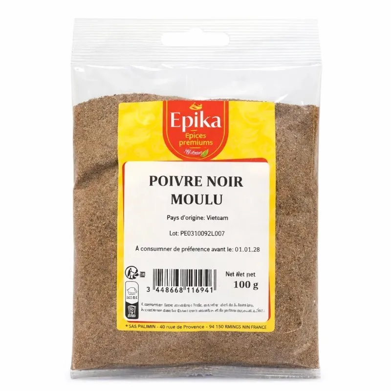 Epika - GROUND BLACK PEPPER - 20x100g