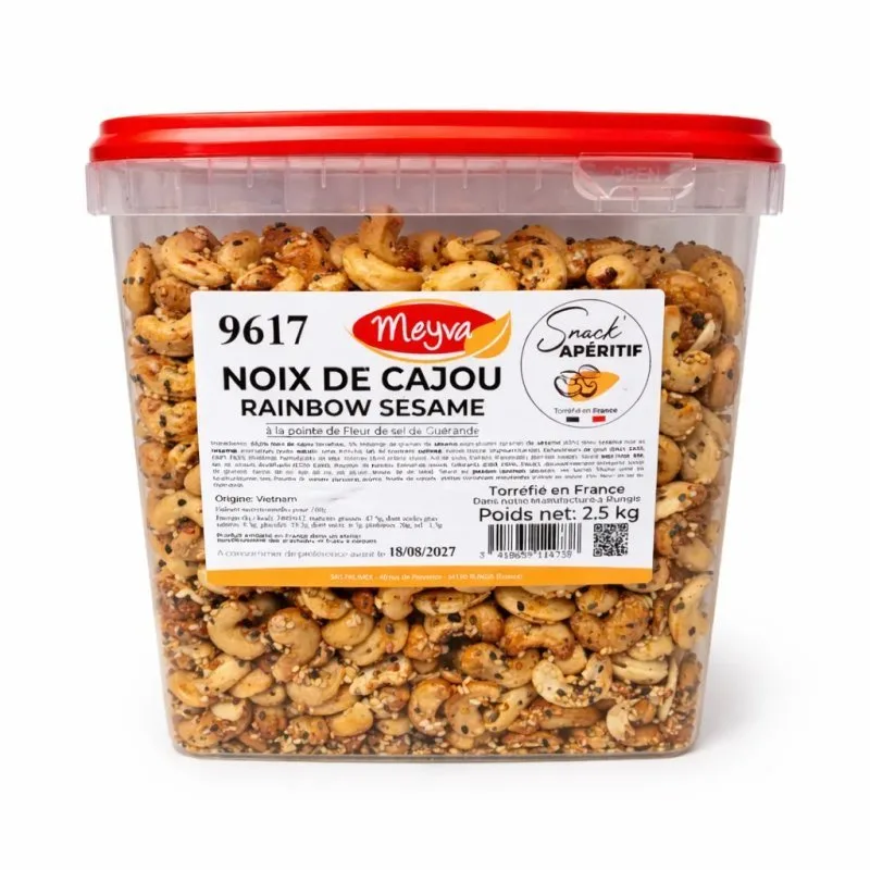 SNACK APERITIF - CASHEW NUTS Rainbow Sesame - 2.5KG