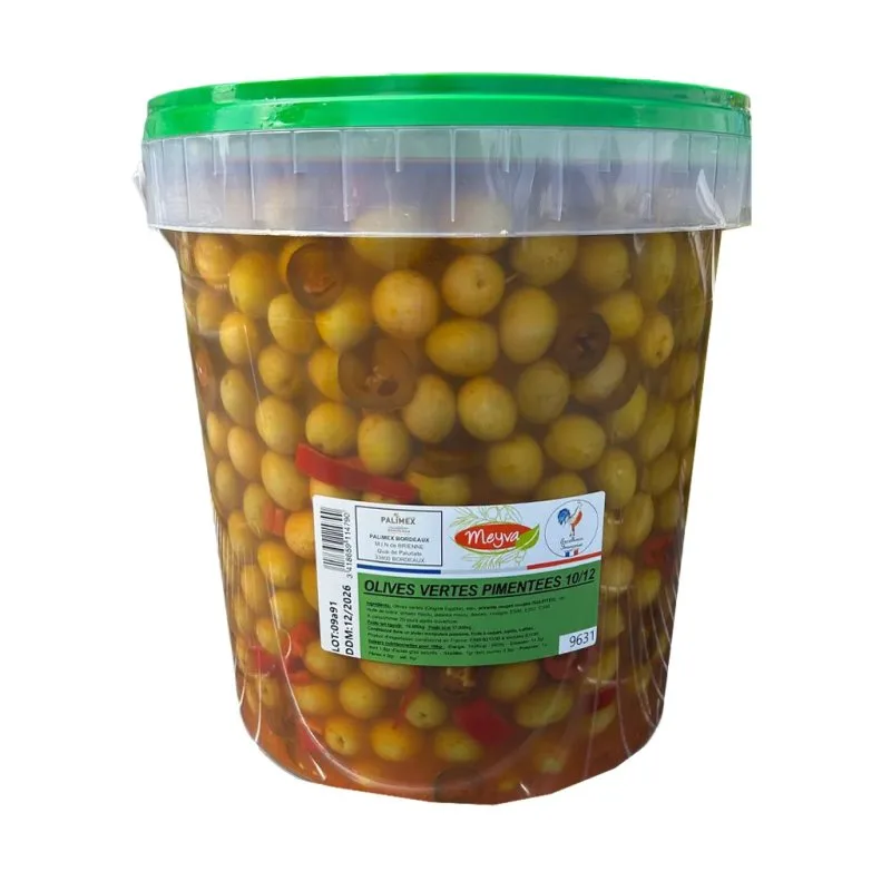 Green olives - EGYPT - Size 10/12 - SPICY - 10KG