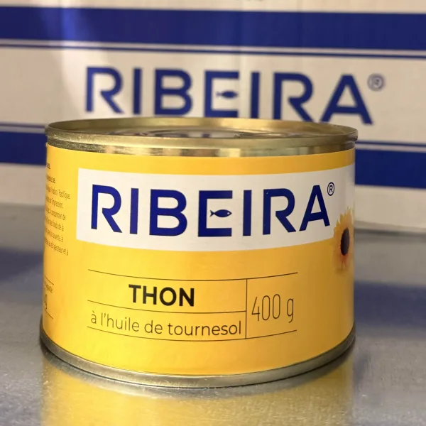THON A L'HUILE MORCEAU RIBEIRA - 1/2 - 24x400g