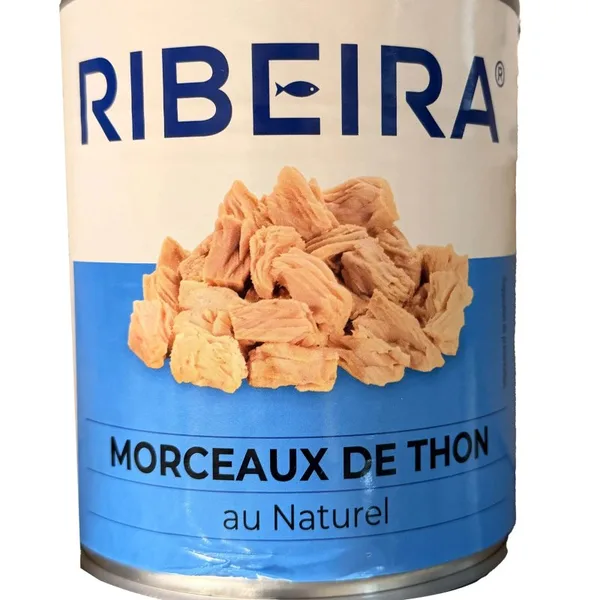 NATURAL TUNA CHUNKS RIBEIRA 4/4 - 12x800G