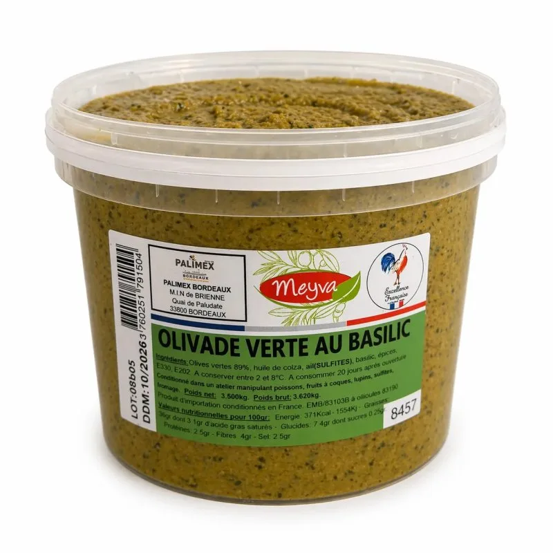 MEYVA - GRÜNE OLIVADE MIT BASILIKUM - 3.5KG