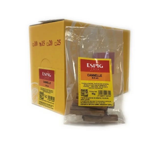 CANNELLE TUYAUX 6-8 cm - Espig - 15x50g