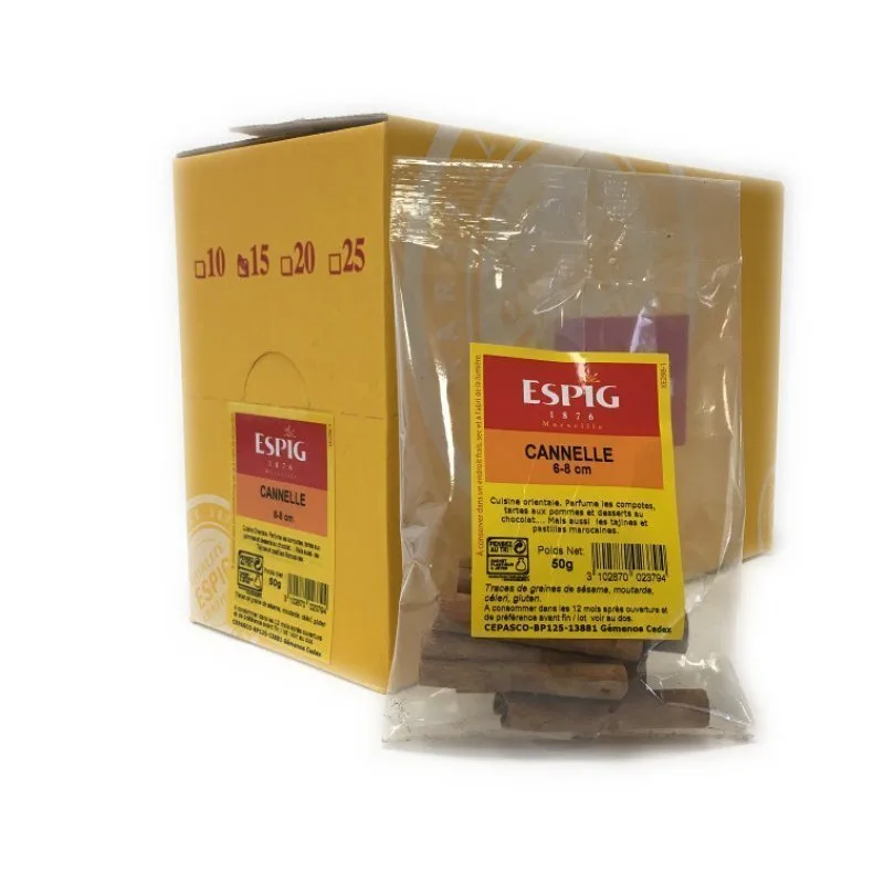 CANNELLE TUYAUX 6-8 cm - Espig - 15x50g