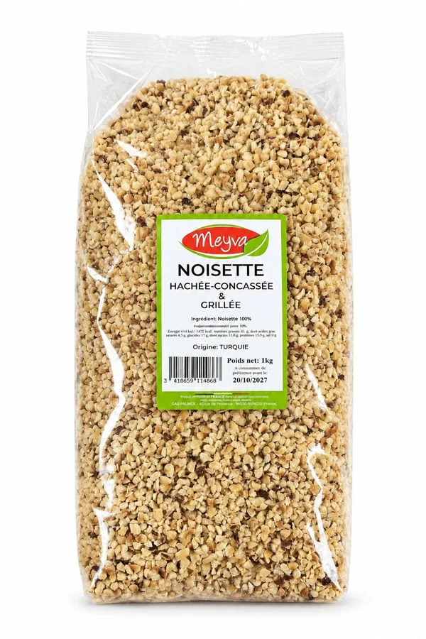 MEYVA - CHOPPED / CRUSHED HAZELNUT - ROASTED - 2/4mm - 9X1KG