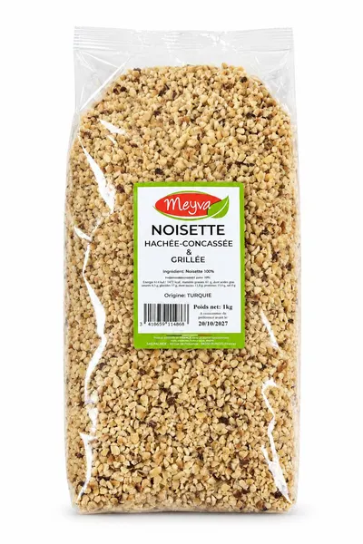 MEYVA - NOISETTE HACHEE / CONCASSEE - GRILLEE - 2/4mm - 9X1KG