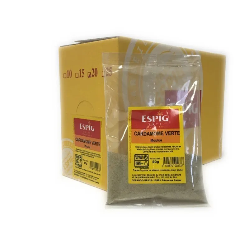 GEMAHLENER GRÜNER KARDAMOM - Espig - 20x50g