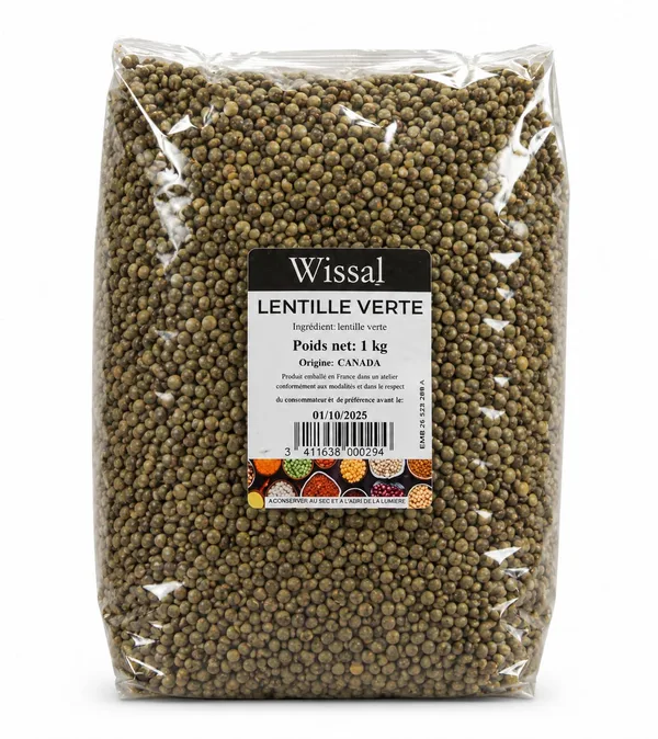 Wissal - Grüne Linsen 12x1kg