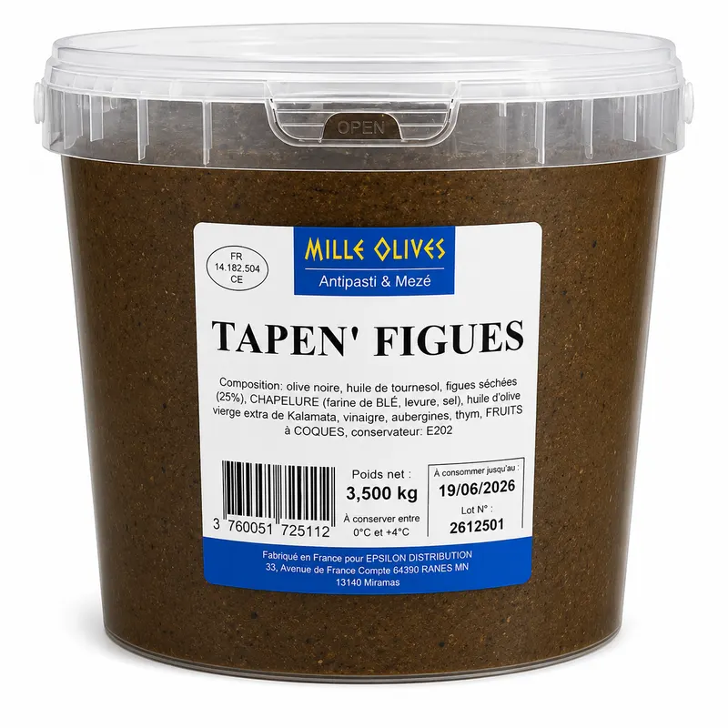 TAPEN' AUX FIGUES - 3.5KG SEAU - PRIX DU SEAU