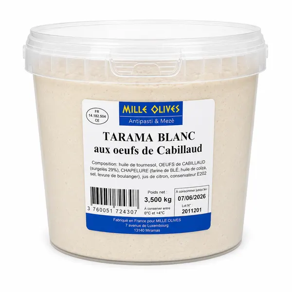 TARAMA BLANC - 3.5KG - PRIX DU SEAU