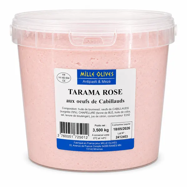 TARAMA ROSE - 3.5 KG SEAU - PRIX DU SEAU
