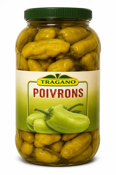 TRAGANO POIVRON VERT - 4X1,5KG - Prix du bocal