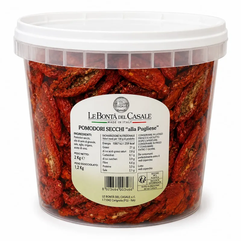 SUN-DRIED TOMATOES BUCKET - 5 KG - Bucket price