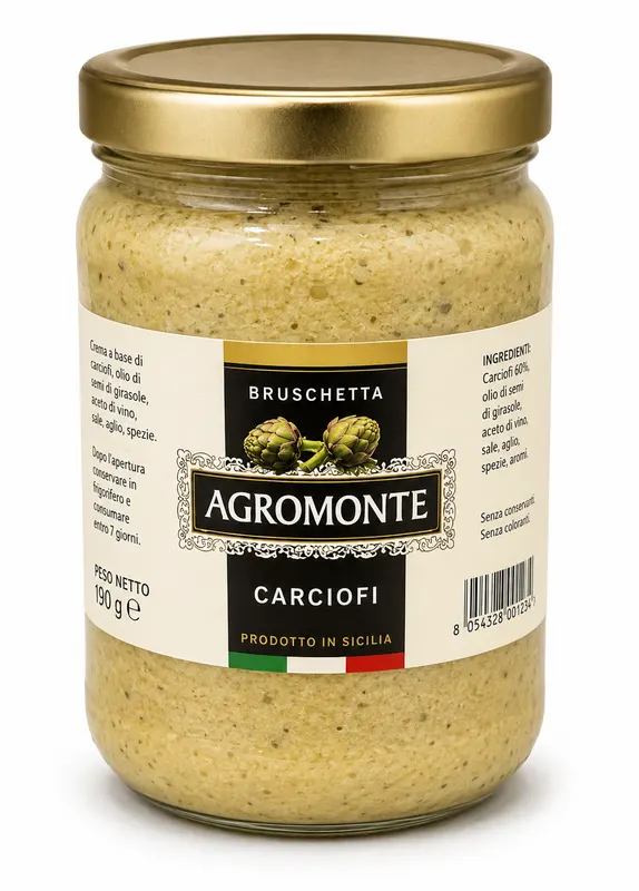 AGROMONTE CREME ARTICHAUTS - 2x1,6KG - Prix du bocal