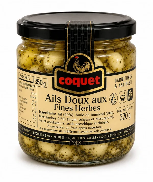 GARLIC WITH HERBS - 12x300g
