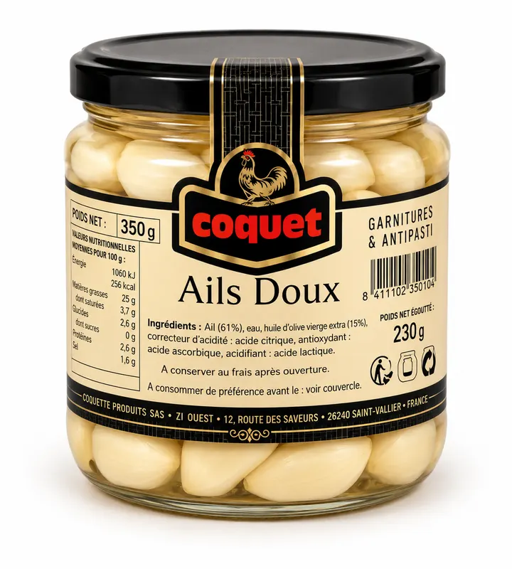 AIL DOUX A L'HUILE D'OLIVE - 12x300g