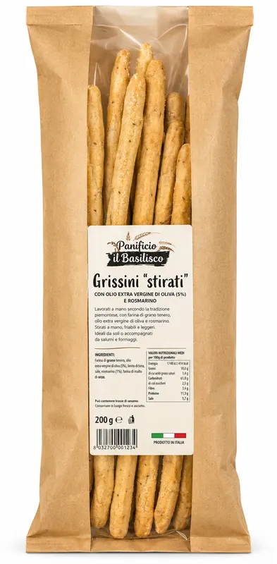 GRISSINOTTI ALL'ACQUA STIRATI - 12x200g