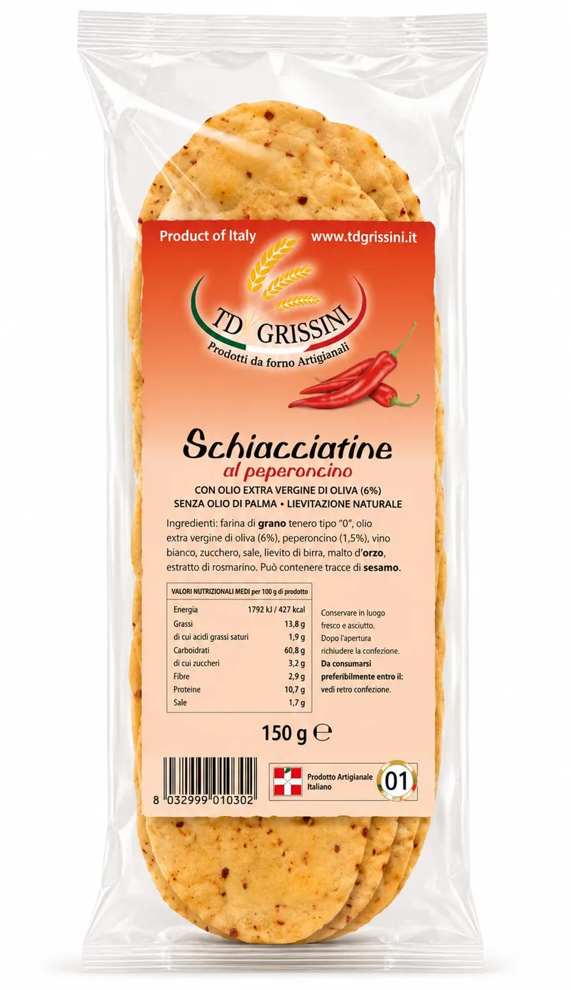 CHILLI SCHIACCIATINE - 12x150g