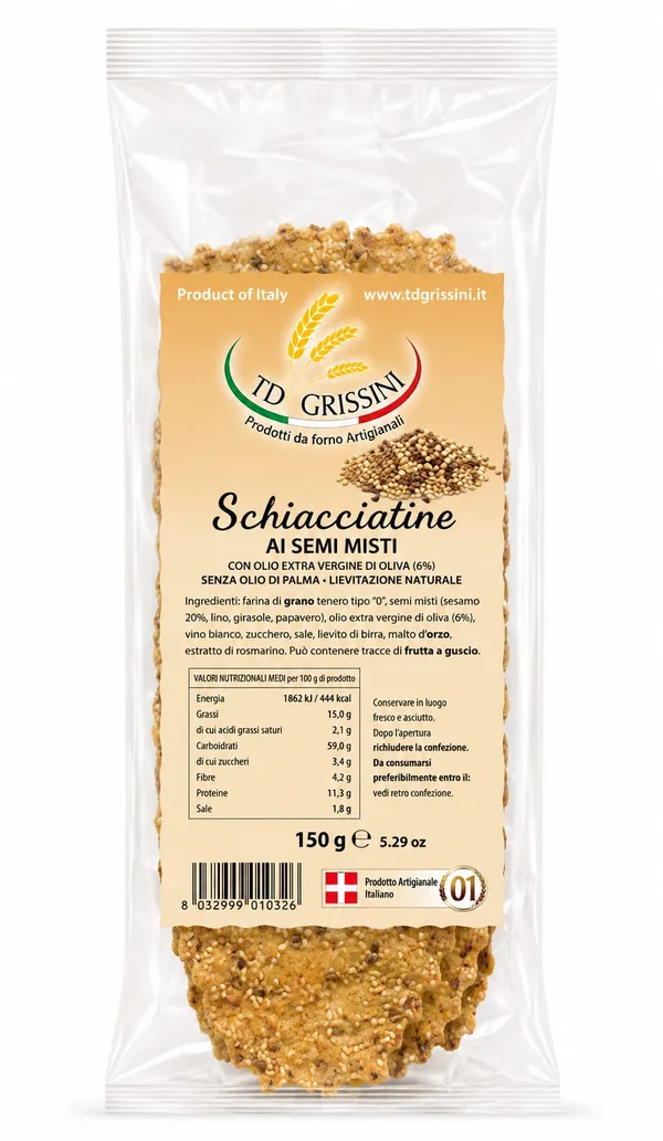 SESAME SCHIACCIATINE - 12x150g