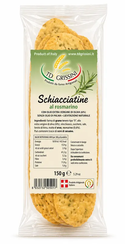 SCHIACCIATINE ROMARIN - 12x150g