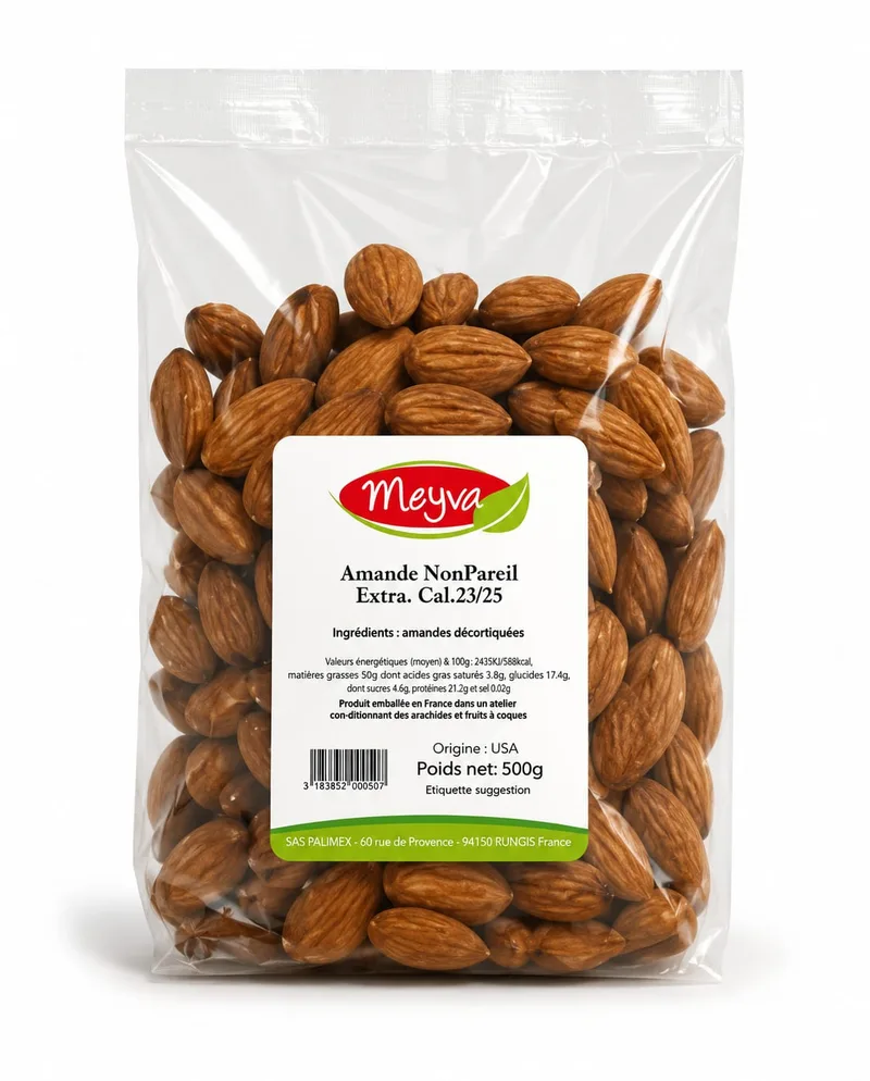 Meyva - Crue Almond NPS 23/25 20x500g