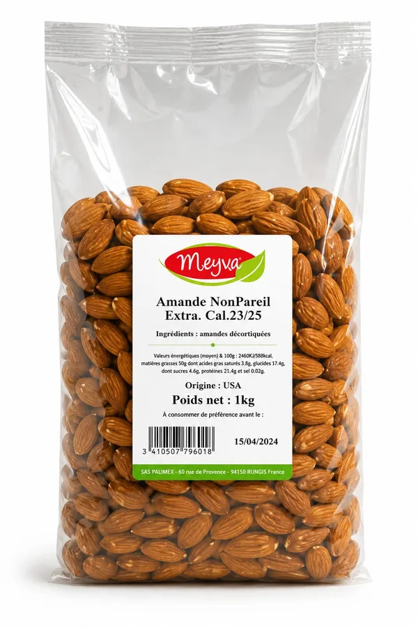 MEYVA - MANDELN NONPAREIL EXTRA 12X800G