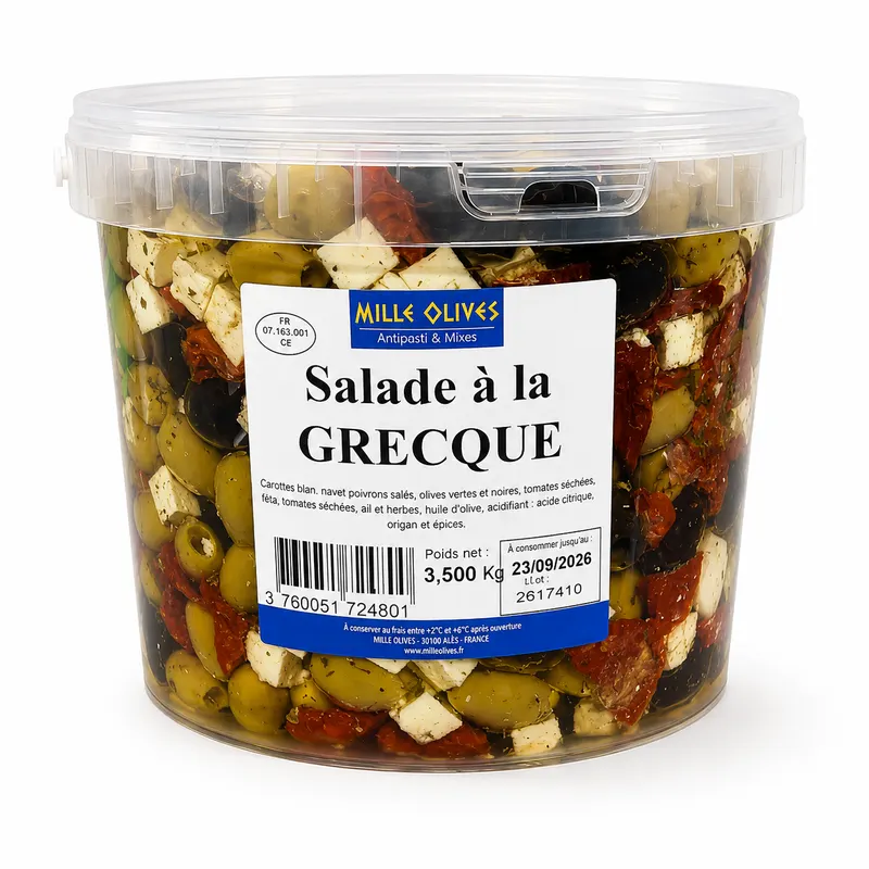MILLE OLIVES - GRIECHISCHER SALAT - 3.5KG - EIMERPREIS