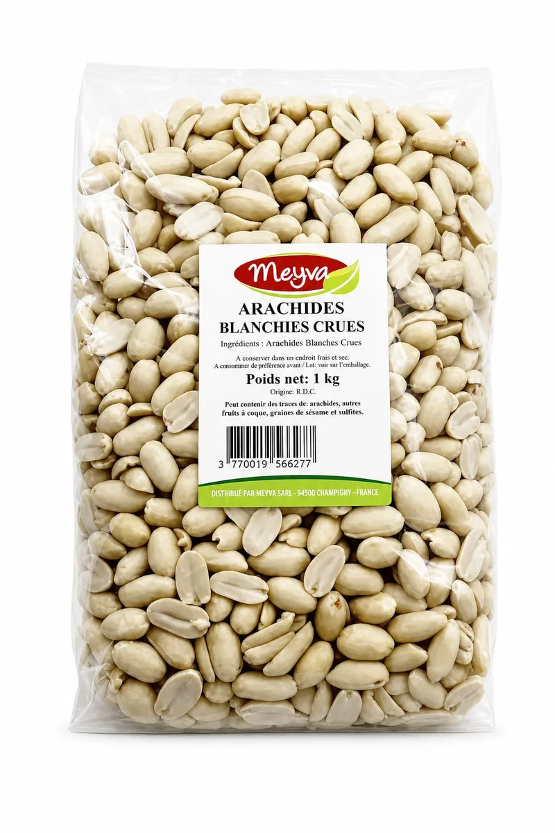 MEYVA - RAW BLANCHED PEANUT 10X1KG