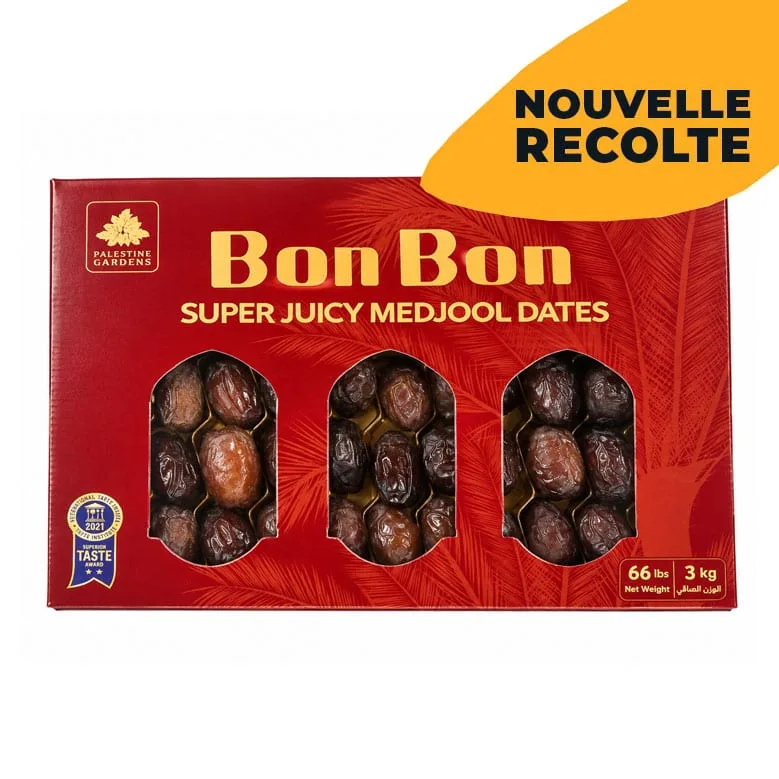 Medjoul Dattel Bonbon Frisch "Bonbon" - PALESTINE - 3kg - Neue Ernte!