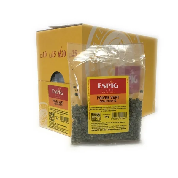 DEHYDRIERTER GRÜNER PFEFFER - Espig - 20x50g