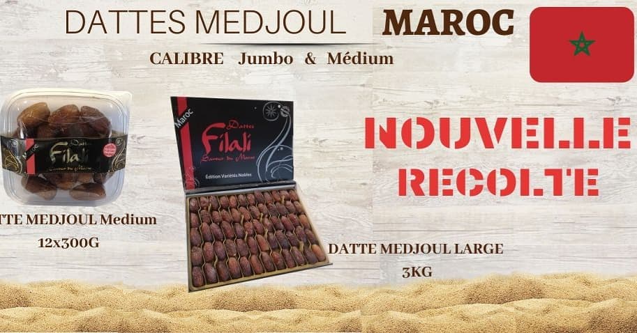 Nouveau !! Datte Medjoul Filali du MAROC Vente en gros - en …