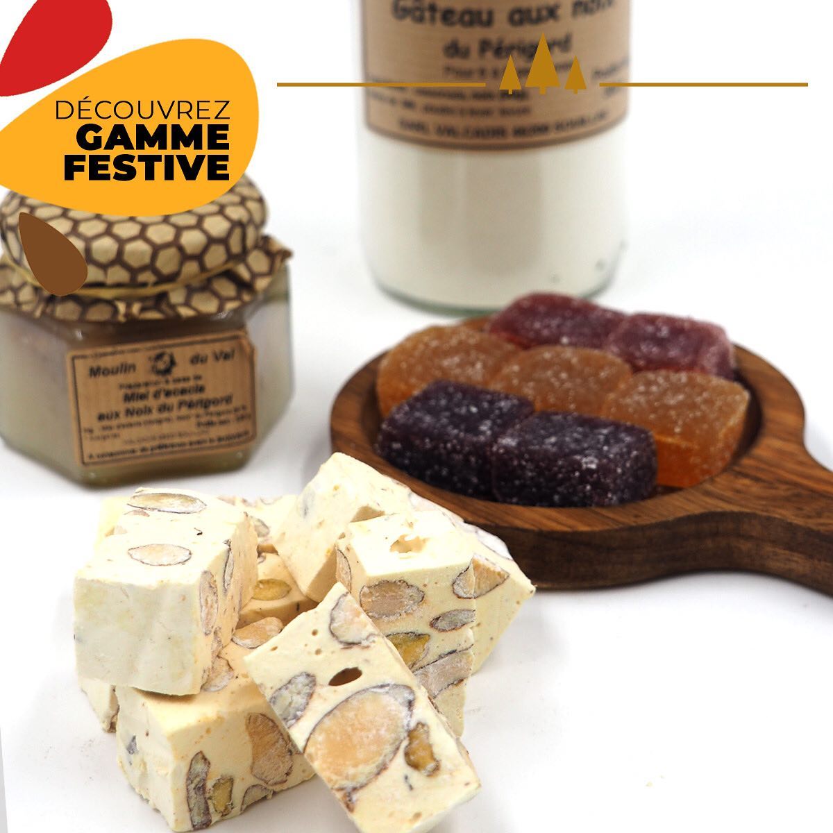 Nougats, Pâtes de Fruits, Marrons glacés, Moutarde à la Truf…
