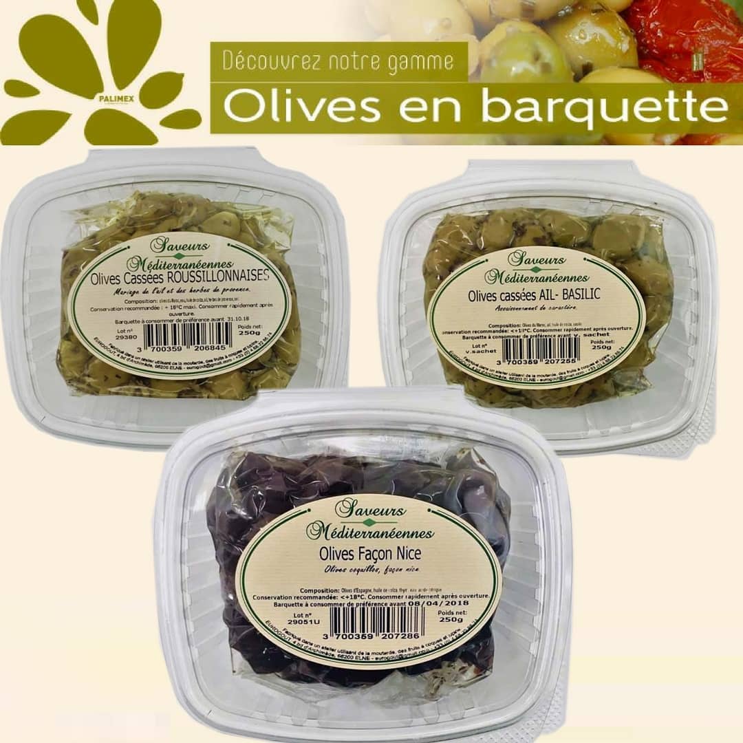 Retrouvez notre gamme d'olives en barquettes sur notre site …