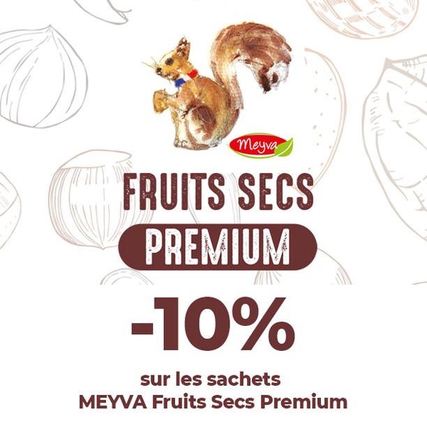 PROMO -10% sur toute la gamme MEYVA Fruits Secs Premium #mey…