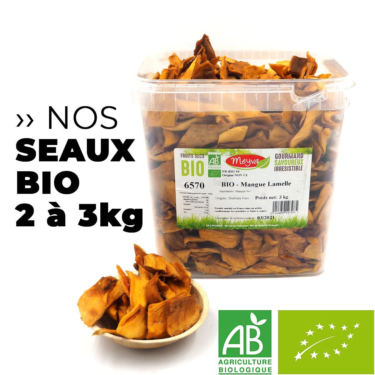 Bio🌱Agriculture Biologique. S E A U X de 2 à 3 kg! V R A C…